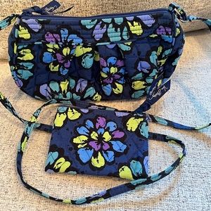 🌸🌼 3x HP🌸🌼 Vera Bradley Indigo Pop Pocketbook and Change Purse